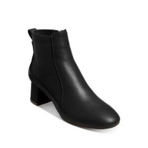 Jack Rogers Berkley Bootie Back Pull Tab Padded Block Heel Womens Black Size 7M